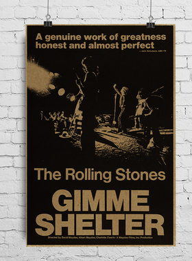 滚石乐队海报经典 给我庇护Gimme Shelter 米克贾格尔Mick Jagger