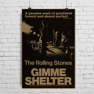 滚石乐队海报经典 给我庇护Gimme Shelter 米克贾格尔Mick Jagger