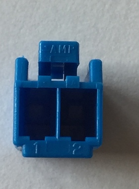 3-1123722-2 TE/AMP 安普 泰科连接器 2P 蓝色 外壳 原装 现货
