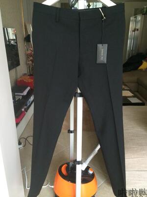 意大利男士黑色修身西裤