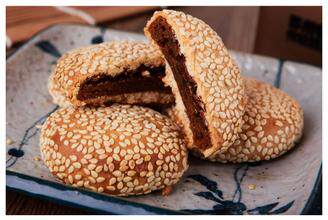 苏州叶受和【松子枣泥麻饼】 苏州特产美食糕点 一盒4个