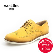 2015 West vintage England autumn new Brock Oxford Shoes carved leather men's casual shoes men's shoes shoes