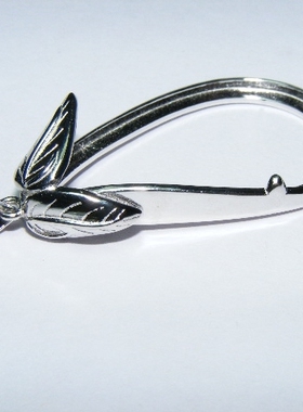 925银镀白金戒指空托吊坠