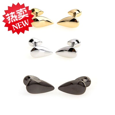 优质品质时尚水滴造型男士袖扣