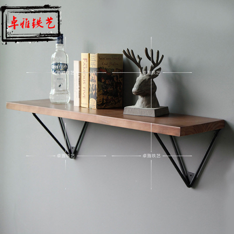 Iron art solid wood wall Shelf Wall hanger Font Shelf couture characteristic Shelf a living room Decorative framein the Residential furniture , Shelf , Coat Rack  category - from Buy2taobao.com to provide professional Taobao agent buy service