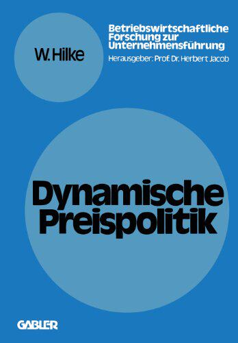 【预售】Dynamische Preispolitik: Grundlagen Problemste...