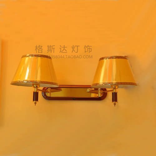 酒店客房布艺现代中式风卧室壁灯