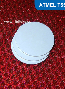 125KHZ低频T57  RFID钱币卡,可读写钱币卡 T5577芯片 直径18MM