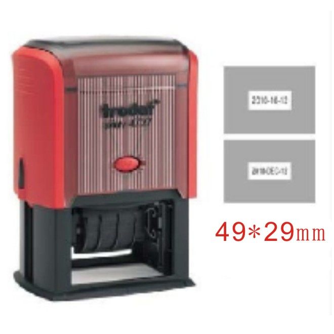 卓达轻型日期回墨印 日期章 英文 皮带印章 文本日期印 型号4729