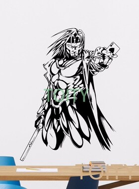漫威漫画X战警之牌皇万磁王贴画超级英雄系列装饰墙贴自粘贴纸