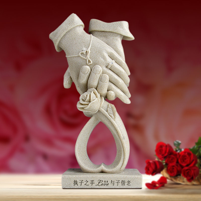 定制结婚礼物创意新婚礼品时尚家居装饰品客厅摆件工艺品执子之手在类目 家居饰品, 摆件中 - 来自Buy2taobao.com提供专业的淘宝代购服务