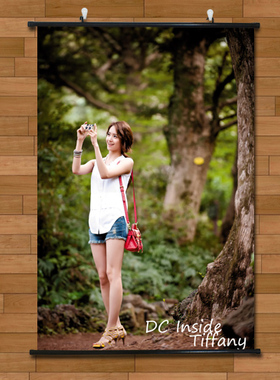 韩国少女时代林允儿个人清纯写真海报挂画有框画客厅装饰画无框画