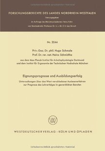 【预售】Eignungsprognose Und Ausbildungserfolg: Unters...