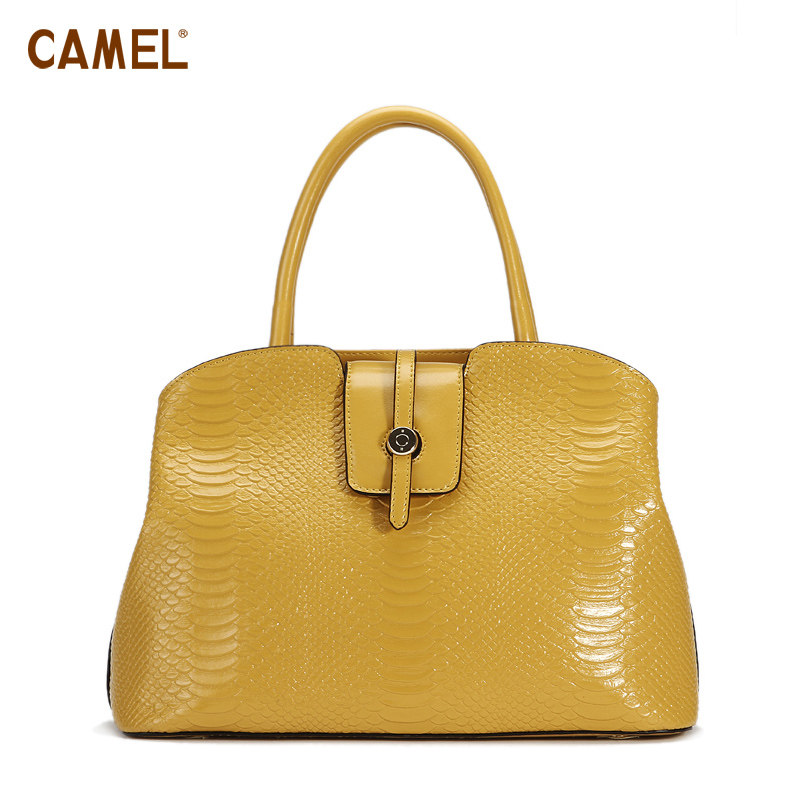【非卖品】camel骆驼牛皮女包手提包 时尚潮流包袋 气质休闲包