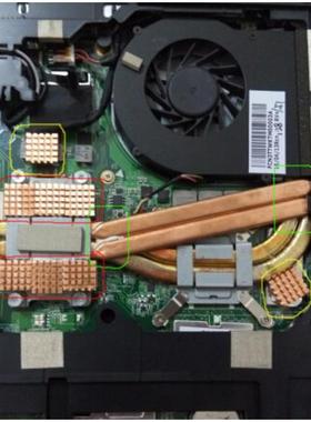 神舟K580D.K660D.K620C.K580S笔记本散热改造.炫龙a60l散热铜管餐