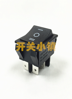 HONGJU台湾宏聚船型开关 R-230-C6N-BB 6脚3档 KCD4-203 30X22