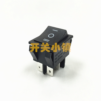 HONGJU台湾宏聚船型开关 R-230-C6N-BB 6脚3档 KCD4-203 30X22