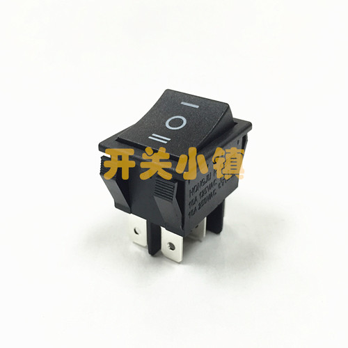 HONGJU台湾宏聚船型开关 R-230-C6N-BB 6脚3档 KCD4-203 30X22