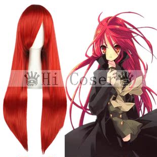 嗨coser卡特琳娜 艾露莎舒卡勒托 红色 80cm长直发 cos假发033I