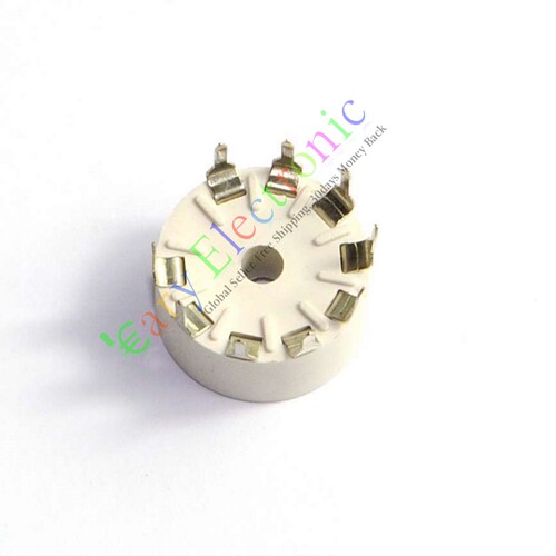 九脚GZS9-Y塑料电子管镀银管座PCB用于2AX7 12AU7 6P1 6P14 6N1等
