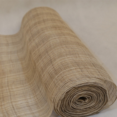 纯手工夏布苎麻布布料桌旗装饰