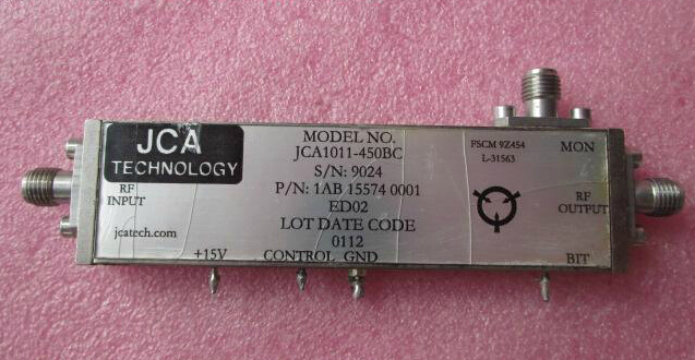 美国JCA进口 JCA1011-450BC 6.8-11.2GHz 34dB 27dBm SMA 低噪声微波功率放大器 质量包好，包能用 可提供详细测试图