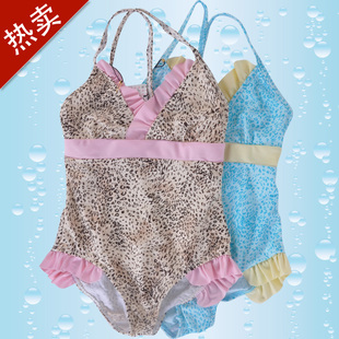 儿童连体三角泳衣 专柜正品 儿童泳装 新款 女孩泳衣G110 金格尔