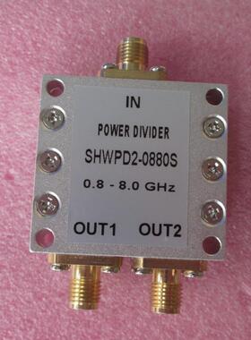 SHWPD2-0880S 0.8-8GHzWIFI 测试 一分二 2.4G 5.8G射频功分器