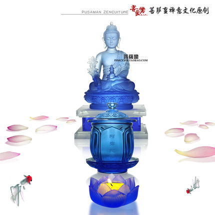 正宗琉璃药师如来 药师琉璃光如来像 密宗药师像全国包邮