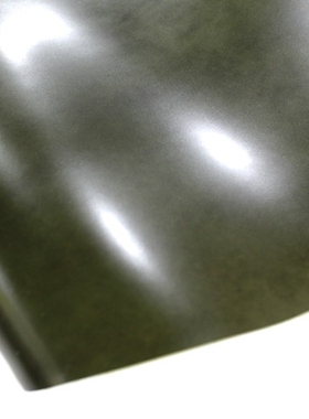 日本 新喜皮革制马臀皮 橄榄绿 透芯染 油透染 绿色 皮革材料