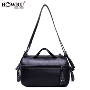 2015 winter new rivet laptop Messenger bag simple bag Korean Street solid color female package