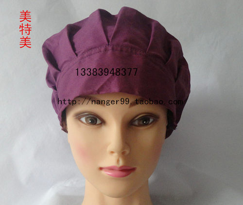 手术室口腔全棉印花长发工作帽