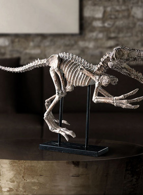 树脂恐龙书房橱窗软装饰动物骨骼