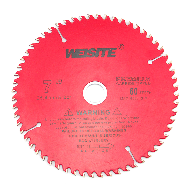 WEISITE 7/8寸合金锯片 木工圆锯片铝合金切割片 合金齿木材锯盘
