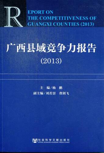 2013-广西县域竞争力报告 书店 杨鹏 区域经济书籍 书 畅想畅销书