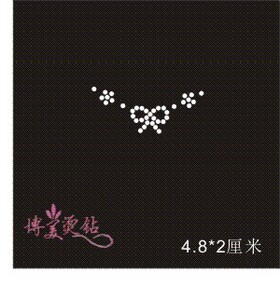 烫钻图案成品图水钻DIY小图心形蝴蝶结可多个搭配多色可选258