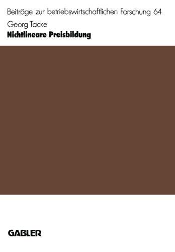 【预售】Nichtlineare Preisbildung: Hohere Gewinne Durc...