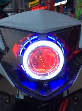 战速IRX RSZ鬼火3三代大灯 双天使眼恶魔眼氙气灯LED透镜总成