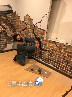 饰画定制 墙面涂鸦苏州上海杭州无锡工装 墙体彩绘手绘墙壁画装