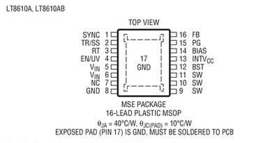 LT8610AEMSE-3.3 LT8610AIMSE-3.3 LT8610AHMSE-3.3 LT8610A-3.3