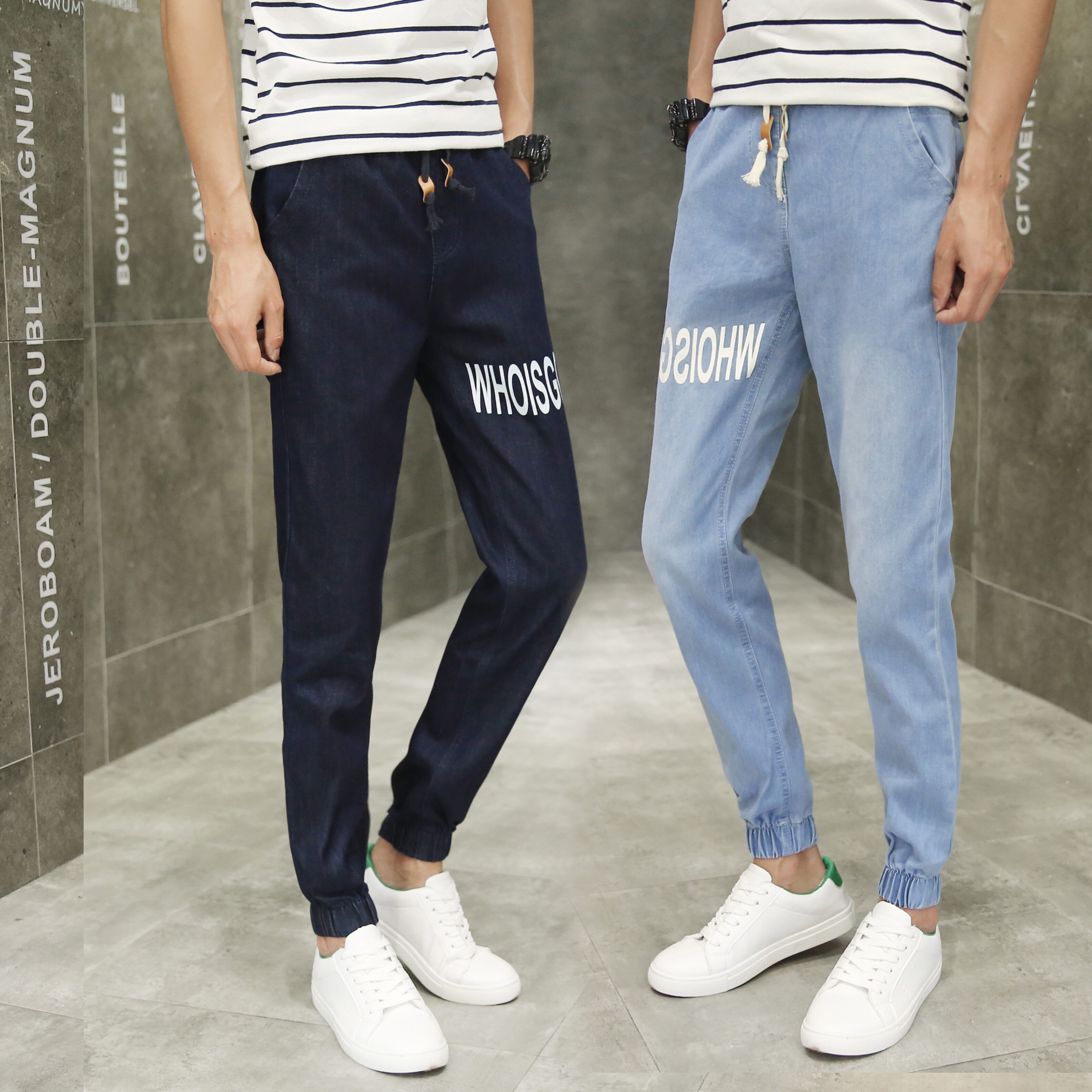 Jeans pour adolescent pieds Slim pour été - Ref 1465914 Image 1