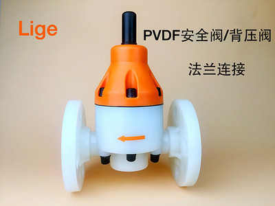 PVDF安全阀 PVDF背压阀 泄压阀 氟塑料安全阀 耐浓硫酸 备压阀