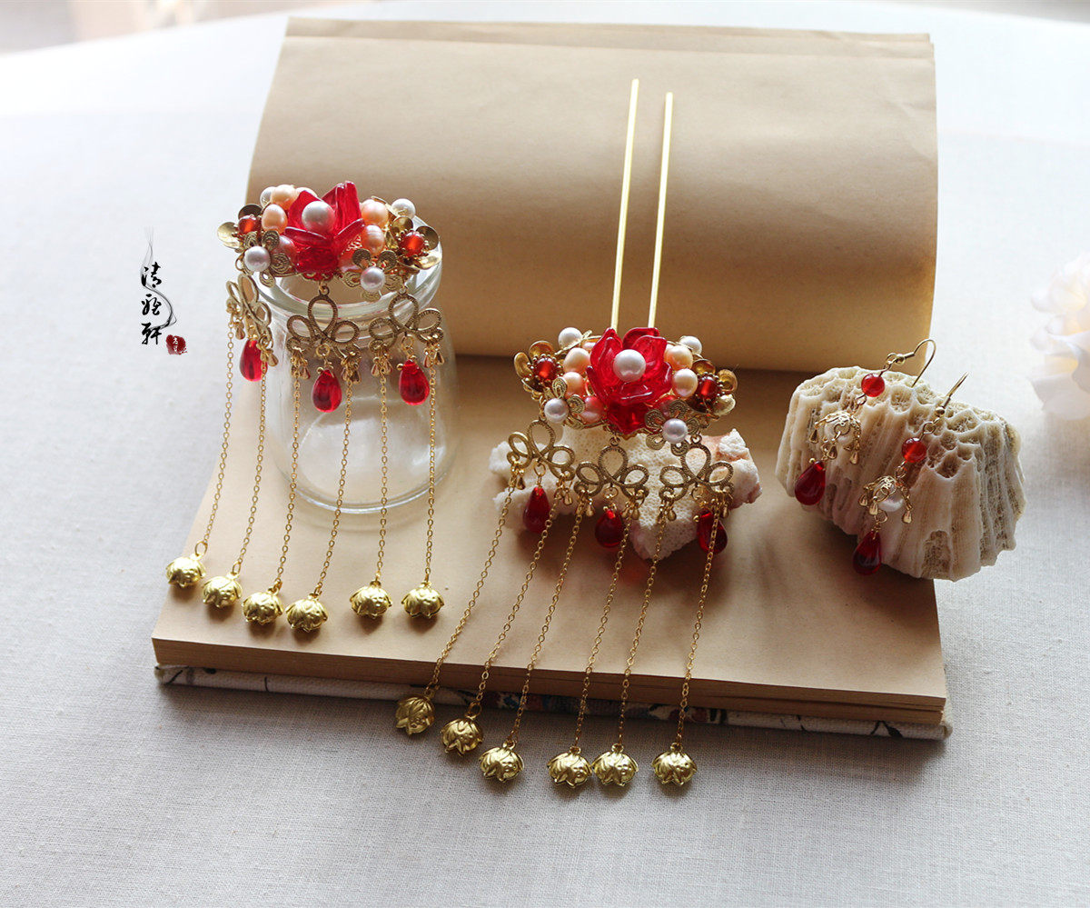 原创手工发簪 花嫁 古代古装古典新娘头饰写真发饰汉服旗袍配饰 小编推荐 Wepost 全民代运 马来西亚中国淘宝代运与集运专家