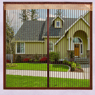 薆相帘定做磁吸纱窗防蚊窗纱魔术贴沙窗网纱帘磁性窗帘定制纱门帘