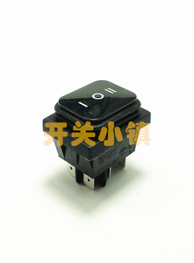 台湾RLEIL防水船型开关 KCD4型6脚3档翘板 无灯黑色 电源开关 RL2