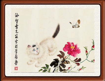 国画牡丹画山水画办公室字画客厅书画作品曹克家富贵耄耋图赠装裱