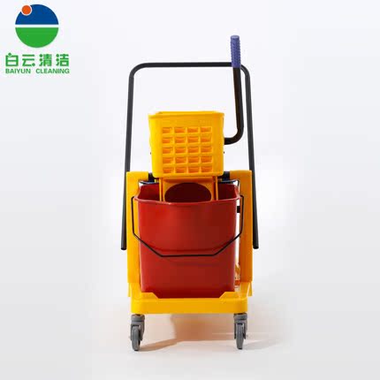 白云正品 AF08073 46升大号高级双桶榨水车清洁车拖把 塑料桶超值