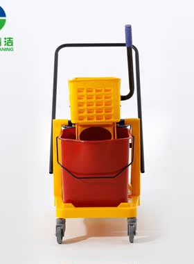 白云正品 AF08073 46升大号高级双桶榨水车清洁车拖把 塑料桶超值