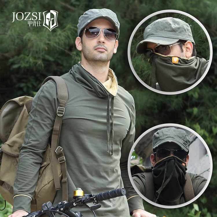 JOZSI/甲胄仕2016春夏季户外运动堆堆领纯棉男长袖运动t恤男8860,运动服/休闲服装,运动T恤,淘宝优惠券,粉丝福利购,淘宝优惠卷