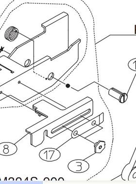 YAMAHA CL8MM飞达销子K87-M214N-000 K87-M214N-00X GUIDE 正品